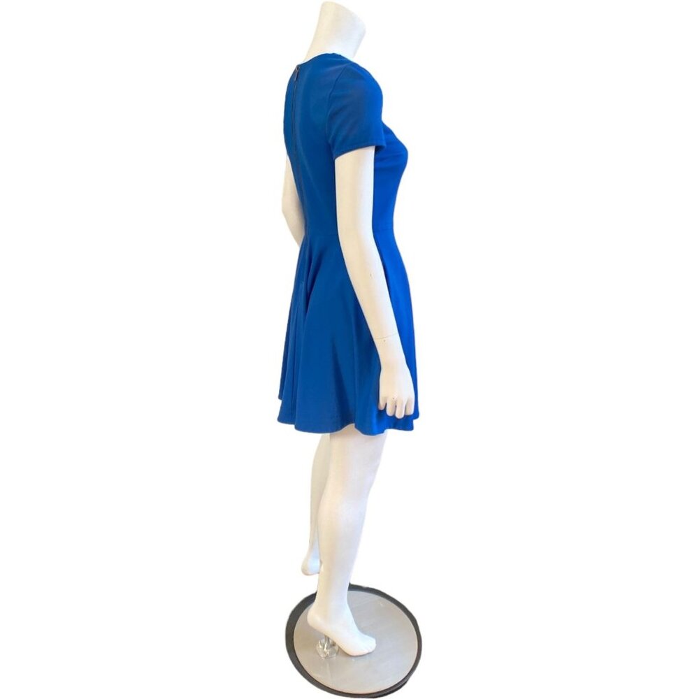 Diane Von Furstenberg Ivana Blue Short Sleeve Fit & Flare Dress,  Size 6 - Picture 6 of 16